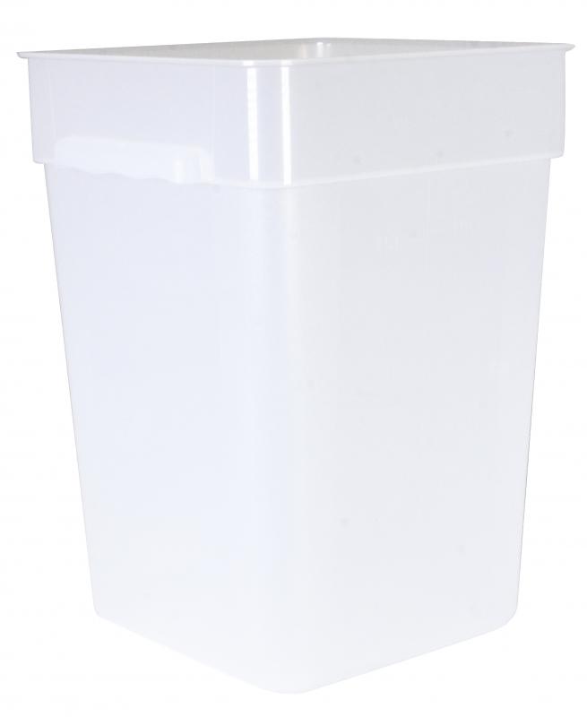 22 QT Polypropylene Translucent Square Food Storage Container